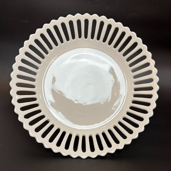 NEW Ralph Lauren RLL White 12" Pavillion China Serving Platter Plate - Picture 1 of 16